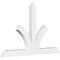 Ekena Millwork Richland Architectural Grade PVC Gable Bracket, 84"W x 52 1/2"H x 4"D x 6"F, 15/12 Pitch GBP084X53X0406RIC00 - alternate 1